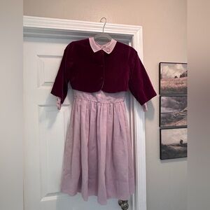 Vintage 1950s Child’s Dress with Velvet Bolero